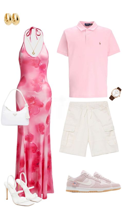 couples, matching, couples matching, pink, couples outfits, couples matching outfits, outfits, outfit inspi #couples #matching #matchingoutfits #couplesoutfits #outfitinspo #pink Couple Clothes Matching Outfits, Couples Matching Outfits, Matching Couple Outfits Summer, Outfits For Couples, Couples Outfits, Couple Outfit Ideas, Couple Fits, Cute Couple Outfits, Aesthetic Fits