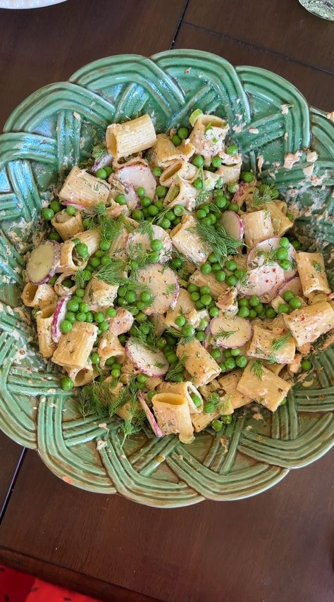 Dilly tuna and spring pea pasta salad Tuna Salad With Peas, Tuna Pasta Salad Without Peas, Vegan Tuna Salad Chickpeas, Spring Pea Pasta, Tuna And Peas Pasta, Cold Tuna Pasta Salad With Peas, Pea Pasta Salad, Pea Pasta, Raw Beets