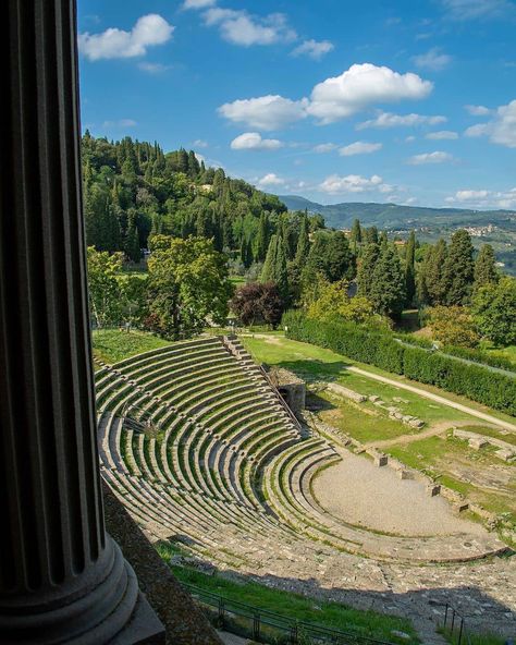 @visittuscany shared a photo on Instagram: “Here's a hint of the striking Roman theatre in Fiesole, lovely hilltop town with an ancient past a few kilometres away from Florence. Back…” • May 29, 2020 at 7:43pm UTC Italy Florence, Roman Theatre, Florence Italy, Italy Travel, Tuscany, Florence, A Photo, Italy, On Instagram