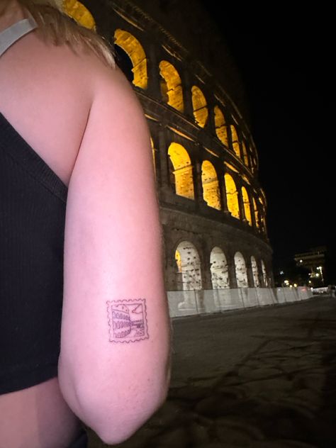 #travel #travels #travelling #holiday #summer #sun #instapic #instapicture #instagraminspo #inspo #europe #backpacking #colosseum #tattoo Greek Coliseum Tattoo, Study Abroad Tattoo Ideas, Coliseum Tattoo Design, When In Rome Tattoo, Rome Inspired Tattoos, Colleseum Rome Tattoo, Rome Stamp Tattoo, Europe Tattoo Ideas, Coliseum Tattoo