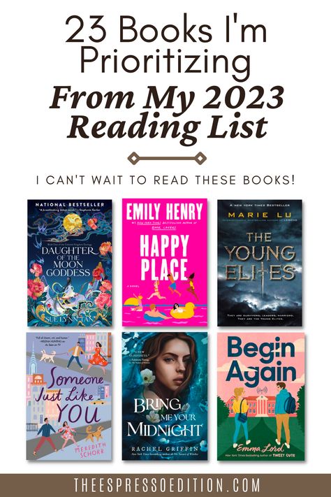 2023 Reading List, Marie Lu Books, Best Fantasy Books, Romance Books To Read, Book List Must Read, Books 2023, Best Fiction Books, My 2023, Contemporary Books