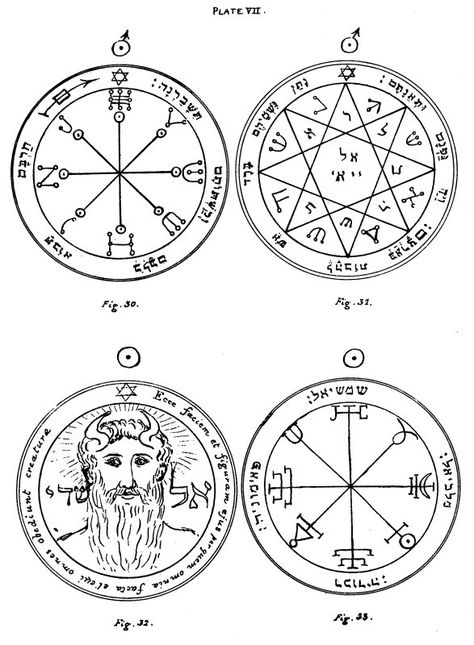 The Key of Solomon: Plates: Plate VII Sigil Creation, Magic Grimoire, Old Magic, Bible Genealogy, King Solomon Seals, Key Of Solomon, Esoteric Symbols, Seal Of Solomon, Magick Symbols