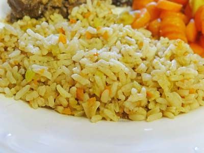 Gf Rice Pilaf, Gluten Free Rice Pilaf, Vegetable Rice Pilaf, Rice Pilaf Recipe, Pilaf Recipe, Pilaf Recipes, Side Items, Gluten Free Sides, Vegetable Rice