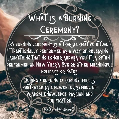 Burning Ceremony Ideas, Sacred Fire Ceremony, Burning Hair Ritual, Burning Bowl Ritual, New Years Witchcraft, What Is Witchcraft, New Year Witchcraft, Burn Ceremony, New Year Rituals Witch