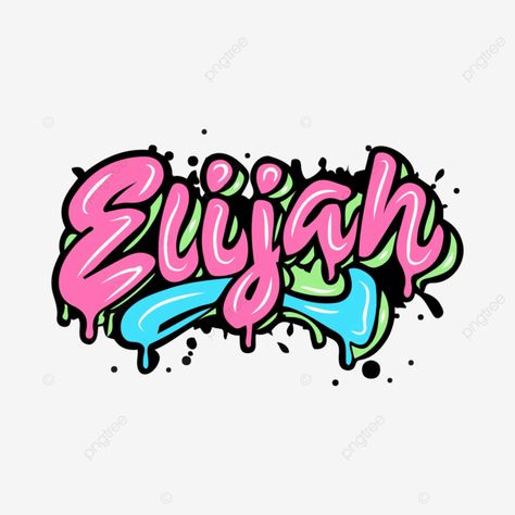 elijah graffiti name lettering typography art illustration vector elijah graffiti name png Elijah Name, Typography Art Illustration, Font Graffiti, Graffiti Name, Name Lettering, Alphabet Graffiti, Graffiti Names, Graffiti Art Letters, Graffiti Logo