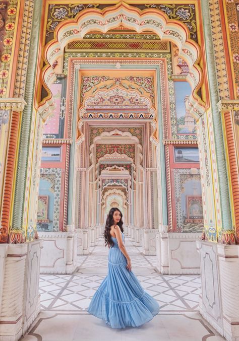 Patrika Gate Jaipur City Guide Instagram Photo Locations Travel Blogger Jaipur Travel, India Travel Places, Travel Photoshoot, Travel Pose, Colorful Places, India Photography, Pink City, Travel Pictures Poses, Trip Outfits