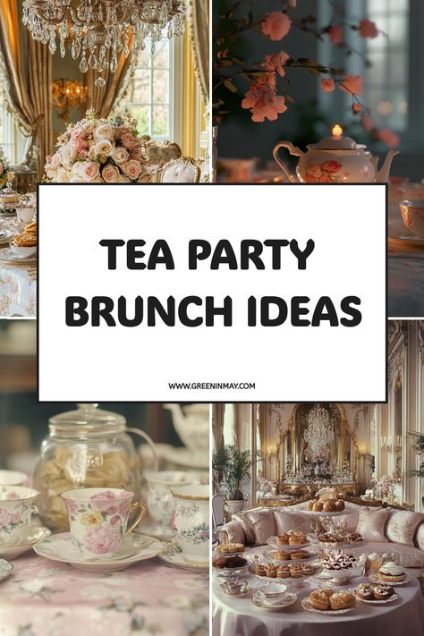 Elevate your gathering with stylish Tea Party Event Ideas that are ideal for any age. From Tea Party Birthday Ideas to elegant Adult Tea Party events, these ideas bring sophistication to your table. Don't forget some playful Tea Party Games For Adults to make the event even more memorable. Tea Party Business Ideas, Tea Party Ideas Adults, Tea Party Mood Board, How To Host A Tea Party For Adults, Women’s Tea Party Ideas, Tea Party Fundraiser Ideas, Tea Party Ideas Birthday, Tea Party Table Ideas, Yea Party Ideas