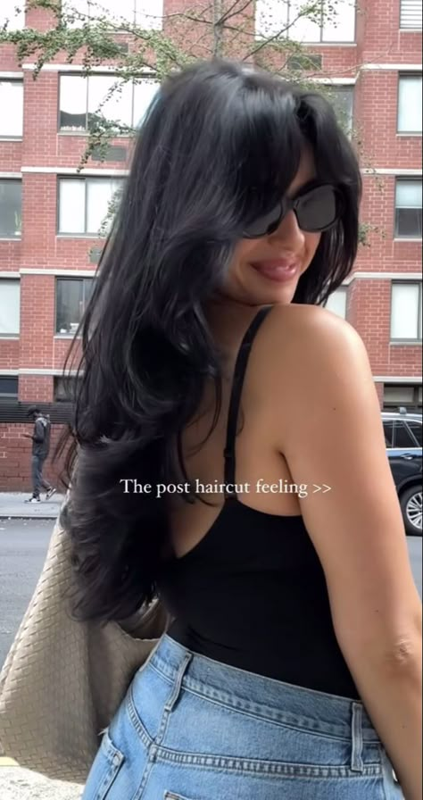 Haircuts For Long Hair With Layers, Hair Inspiration Long, Jet Black Hair, Haircut Inspo, Hairstyles For Layered Hair, Dating Girls, Blowout Hair, Hair 2024, Haircuts Straight Hair