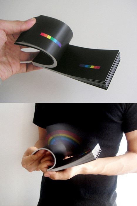 rainbow Visuell Identitet, Flip Books, 카드 디자인, Take My Money, Up Book, Foto Art, Cool Inventions, Flip Book, Design Graphique