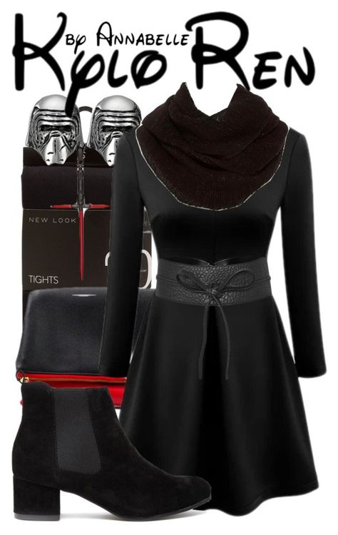 "Kylo Ren" by annabelle-95 ❤ liked on Polyvore featuring Episode, starwars and contestentry Kylo Ren Disneybound, Disney Dump, Star Wars Inspired Outfits, Ren Cosplay, Kylo Ren Cosplay, Star Wars Fashion, Disney Nerd, Fashion Crafts, Disney Bounding