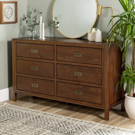 Solid Walnut 6 Drawer Dresser. Beautiful south american walnut solid wood dresser; Click on “add to cart” to get yours […] Living Room Chest, Dresser Brown, Wide Chest Of Drawers, Modern Chests, Modern Chest Of Drawers, Fabric Dresser, Solid Wood Dresser, Walnut Dresser, Bedroom Dressing Table