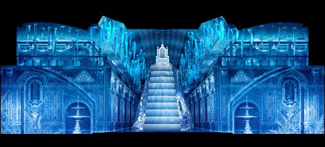 Snow King on Behance Concert Stage Design, 3d Mapping, Jungle House, Ice Show, Ice Castles, Event Stage, Architecture Drawing Art, Projection Mapping, Mandala Design Art