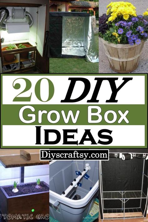 Grow Box Ideas, Grow Box Indoor, Diy Grow Box Indoor, Diy Grow Bags, Setting Up A Grow Tent, Plant Root Growing Box Diy, Easy Planter Box, Diy Window Box Planter, Hydroponic Grow Box