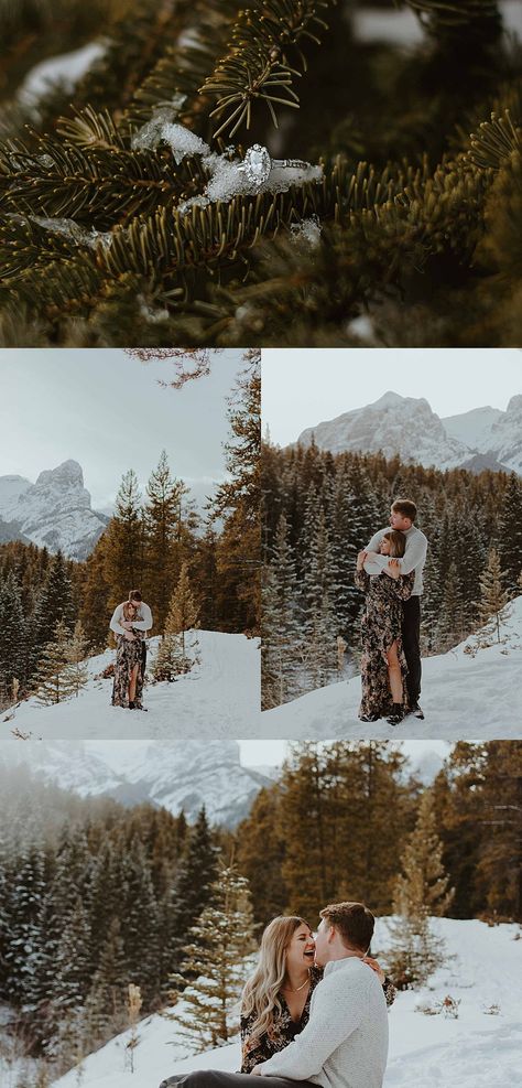 mountain engagement, engagement outfits, engagement session, mountain session, mountain engagement session, Alberta engagement session, outfit ideas for engagement session, engagement outfit inso, photo locations Alberta, engagement photography, Alberta engagement, engagement photoshoot, mountain photoshoot, winter engagement photos Lake Arrowhead Engagement Photos, Winter Cabin Engagement Photos, Save The Date Winter Photo Ideas, Winter Engagement Photo Ideas, Winter Forest Engagement Photos, Engagement Photo Ideas Winter, Snow Engagement Photos Outfits, Winter Mountain Engagement Photos, Winter Proposal Pictures