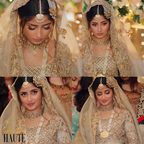 Something Haute on Instagram: "From the magnificent ensemble to her gorgeous beauty look, Sajal Aly's on screen bridal look in Ishq E Laa is winning hearts! #sajalaly #hautetrail @sajalaly @sfkbridals" Sajal Aly, Bridal Look, Bridal Looks, Screen, On Instagram, Beauty, Instagram