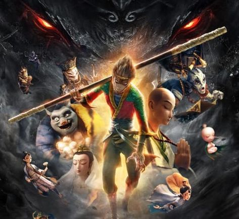 An Epic Journey to the West Monkey King Movie, Monkey King Reborn, Son Wukong, The Monkey King, Handsome Monkey King, Fantasy Star, Sky Anime, Be With You Movie, One Piece Wallpaper Iphone