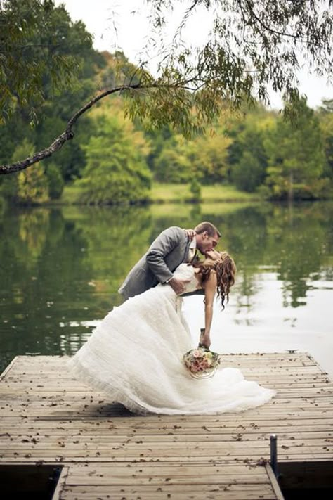 Lake Wedding Photo Ideas, Groom Shots, Lake Wedding Photos, Wedding Photography List, Photography List, Lake Elopement, Lake Ideas, Rustic Wedding Photography, Image Couple