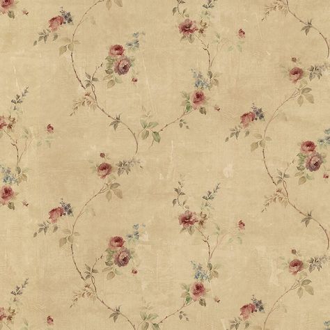 August Grove® Drumheller Tiny Vine Roses Textured 32.7' L x 20.5" W Wallpaper Roll & Reviews | Wayfair Wallpaper Colour, Rose Vines, W Wallpaper, Vinyl Rolls, Bedroom Vintage, Pastel Background, Laurel Foundry Modern Farmhouse, Old Wallpaper, Prepasted Wallpaper