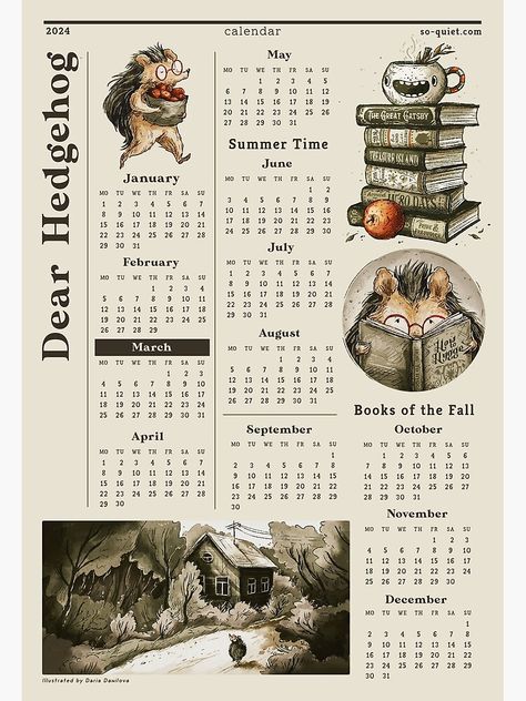 Calendar Poster, 2024 Calendar, Sale Poster, For Sale