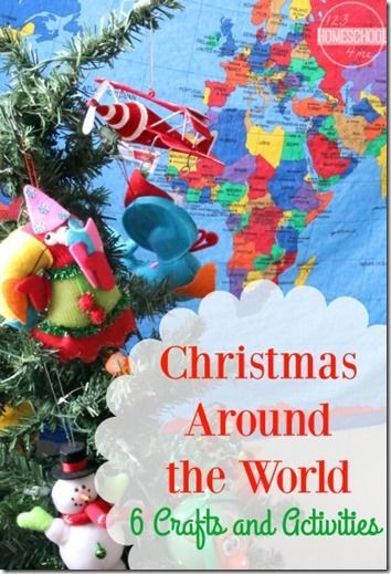 Christmas Around the World: 6 Christmas Crafts for kids to explore Christmas in Germany, China, Sweden, Mexico, Philippines, England  (Christmas craft for kids, Christmas Activities, preschool kindergarten, 1st grade, 2nd grade, 3rd grade) Christmas Around The World Crafts, Christmas Crafts Around The World, Around The World Crafts, Christmas Learning, Christmas In Germany, Christmas In England, Christmas Units, Christmas Around The World, Celebration Around The World