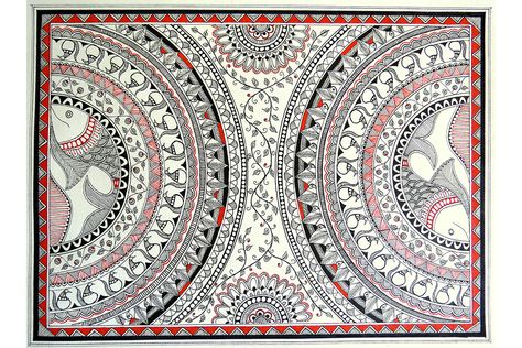 Madhubani Paintings Peacock, Kalamkari Painting, Zen Doodle Art, African Art Paintings, Pichwai Paintings, Doodle Art Drawing, Mandala Art Lesson, Madhubani Art, Indian Folk Art