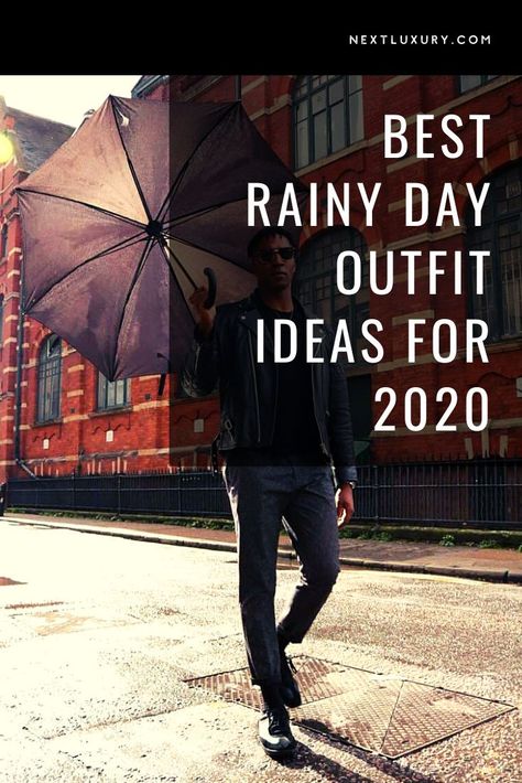 When summer hits, you’re probably looking up all kinds of outfit ideas for festivals, and warm, summer days. You’re imagining pulling out that cute summer dress from the back of your closet, throwing on white sneakers, and creating a super cute look with your favorite bikini on the beach. #mensfashion Men Rainy Day Outfit, Rain Outfit Men, Rainy Day Outfit Men, Rainy Season Outfit, Office Outfit Men, Outfit For Rainy Day, Raining Day Outfit, Rainy Day Outfit Ideas, Rainy Outfit