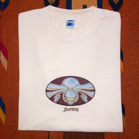 Vintage Burton Snowboards tees Men Chest, Dream Outfits, Burton Snowboards, Snowboards, Design Details, Vintage 90s, Made In Usa, Casual Shirts, Men's T Shirt