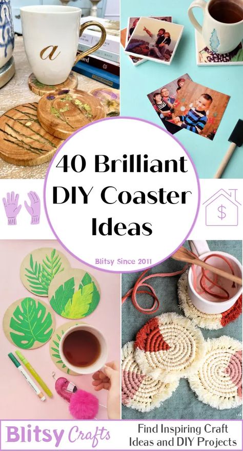 Coolest Crafts, Cardboard Coasters, Diy Coaster, Homemade Coasters, Coaster Diy, Coaster Projects, Coasters Diy, Diy Magnets, Coaster Ideas