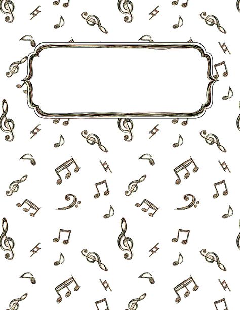 Free printable music doodle binder cover template. Download the cover in JPG or PDF format at http://bindercovers.net/download/music-doodle-binder-cover/ Music Doodle, Binder Cover Templates, Music Notebook, Binder Covers Printable, Cover Page Template, School Binder, Notebook Cover Design, Binder Cover, Cover Templates