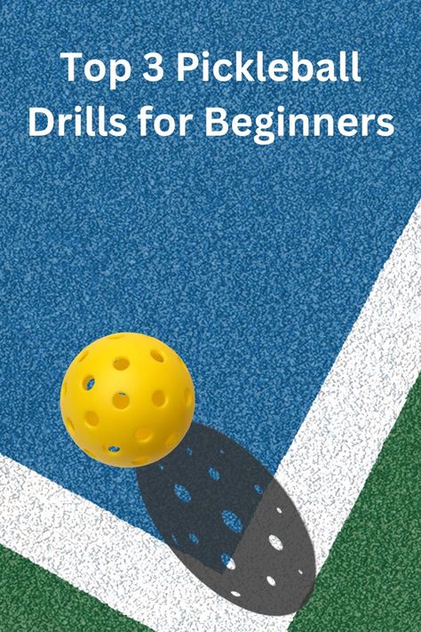 Top 3 Pickleball Drills for Beginners Pickleball Exercises, Pickleball Stretches, Pickleball Tips For Beginners, Pickleball Drills For Beginners, Pickleball Drills, Recess Pickleball, How To Play Pickleball Videos, Wellness Activities, Pickleball Court