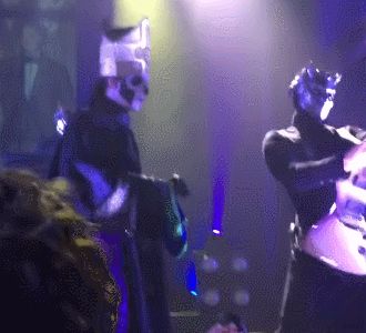 Alpha is not pleased. Papa Emeritus 3 Gif, Ghost Gif, Papa Iii, Ghost Rock Band, Nameless Ghouls, Tobias Forge, Papa Emeritus, Ghost Papa, Ghost Band