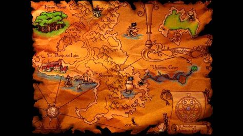 Captain Claw: Map Captain Claw, King's Landing Map, Map Of Hawkins, Hyborian Age Map, Harappan Civilization Map, Mcm Logo, Movie Game, Map, Pattern