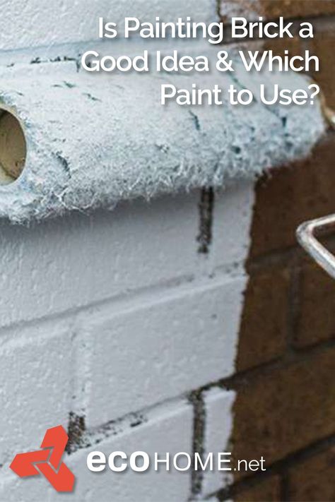 Painting Brick - is it a good or bad idea, and which paints work best? 𝙍𝙚𝙖𝙙 𝙢𝙤𝙧𝙚 𝙝𝙚𝙧𝙚 ❤️: https://www.ecohome.net/guides/2207/is-painting-bricks-a-good-idea-and-which-paint-is-best/ #home #painting #brick #ecohome Paint Exterior Brick House, Outdoor Painted Brick, Painted Brick Garage, Paint Brick Wall Outdoor, Painting Outdoor Brick Exterior, Painting Indoor Brick Wall, Painted Brick Steps, Outdoor Brick Painting Ideas, Painting Outdoor Brick