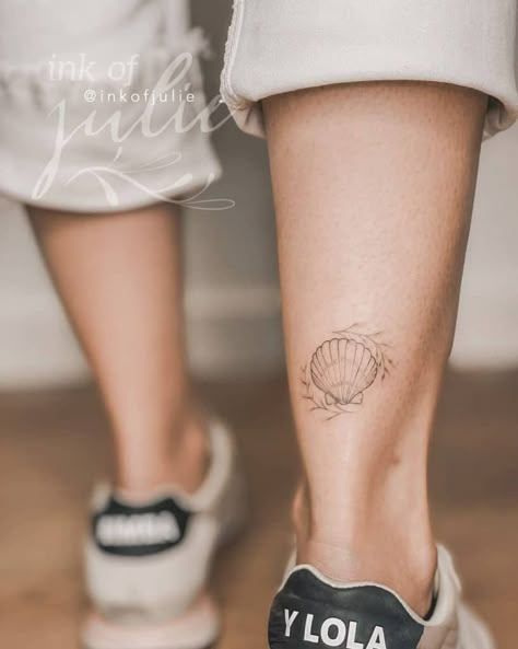 Shell Tattoos 1 Geometric Seashell Tattoo, Mandala Shell Tattoo, Unique Shell Tattoo, Mini Sea Shell Tattoo, Seashell Wave Tattoo, Seashell Tattoo Ankle, Minimal Shell Tattoo, Shell Wrist Tattoo, Seahorse Ankle Tattoo