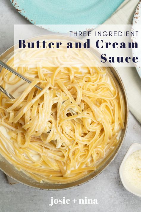 Light Butter Sauce For Pasta, Buttery Sauce For Pasta, Pasta Sauce With Milk And Butter, Cream Sauce Recipes Easy, Pasta With Light Cream Sauce, Easy Butter Pasta Sauce, Creamy Butter Sauce For Pasta, How To Make A Cream Sauce For Pasta, Light Cream Pasta Sauce