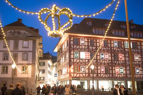 Lucerne Christmas Market, Switzerland Christmas, Europe Christmas, Christmas In Europe, Lucerne Switzerland, Christmas Markets, Switzerland Travel, Lucerne, Night Market