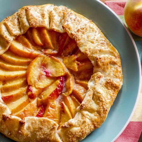 Leftover Egg Yolks: Clever Ways to Use Them | Reader's Digest Using Frozen Peaches, Peach Galette Recipe, Peach Galette, Frozen Peaches, Gluten Free Kitchen, Peach Recipes, Galette Recipe, Parchment Paper Baking, Peach Cake