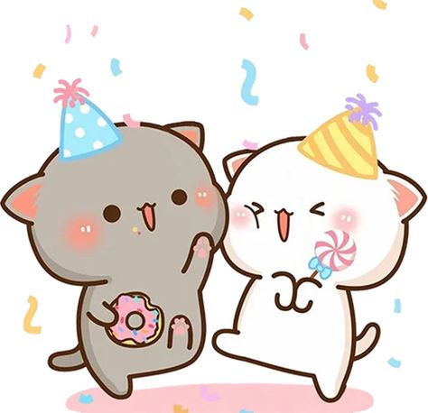 Peach And Goma Birthday, Peach And Goma Cat Wallpaper, Peach Goma Cute, Peach Y Goma, Peach And Goma Cat, Goma Peach, Mochi Peach Cat, Cutie Cat-chan, Mochi Cats