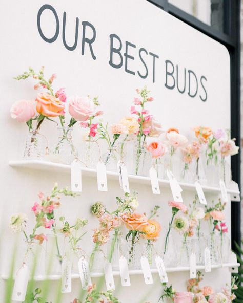 Our best buds for Kelsey and Tony’s best buds 🌸 #designsbydillon Wildflower Seating Chart, Best Buds Seating Chart, Our Best Buds Seating Chart, Guest Ideas, 2025 Wedding, Wedding 2025, Bali Wedding, Best Bud, Wedding Vibes