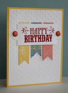 Nice....very doable for a quick card! Make it even quicker with the creative memories tag punch Using Brads On Cards, Cards With Brads, Card Scrapbook, Male Birthday, Masculine Birthday Cards, Bday Cards, Making Cards, Color Paper, Card Making Inspiration