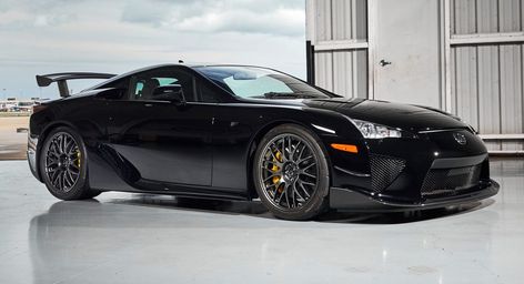 The Lexus LFA Nurburgring Edition was capped at just 64 units worldwide, 25 of which were sold in the U.S. Lfa Nurburgring, Bridgestone Tires, Bbs Wheels, Lexus Lfa, Lexus Cars, Jaguar E Type, Car Games, Bugatti Veyron, Nissan Gt-r