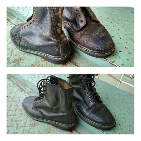 dr martens 1460 restoration.. after 4 years never used After 4, Weird Stuff, Doc Marten Oxford, Doc Martens, Costume Design, Dr. Martens, Oxford Shoes, Oxford, Cafe