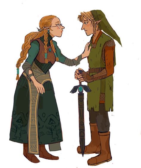 Zelda Au, Legend Of Zelda Art, Link And Zelda, Princesa Zelda, Botw Zelda, Aye Aye, Link Zelda, Nintendo Art, Zelda Art