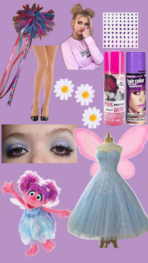 Abby Cadabby Costume, Hair Color Spray, Abby Cadabby, Color Spray, Halloween Costumes, Hair Color, Spray, Hair, Color