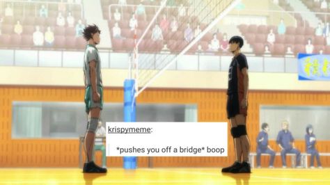 I should not have laughed as hard as I did when I saw this. Haikyuu Visuals, Shifting Board, Iwaizumi Hajime, Oikawa Tooru, Haikyuu Kageyama, Haikyuu Wallpaper, Haikyuu 3, Great King, Kageyama Tobio