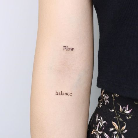 Ebb And Flow Tattoo, Go With The Flow Tattoo, Balance Tattoo Ideas, Flow Tattoo, Energy Tattoo, Balance Tattoo, Tattoo 2024, Mini Tattoo, Arm Tattoos For Women