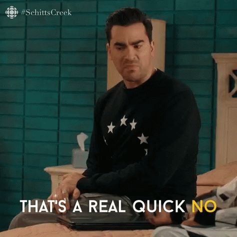 Schitts Creek David Rose GIF - SchittsCreek DavidRose ThatsARealQuickNo - Discover & Share GIFs Schitt's Creek Gif, David Rose, Schitt's Creek, Schitts Creek, Real Quick, Tv Show Quotes, Tv Quotes, Bones Funny, Movie Quotes