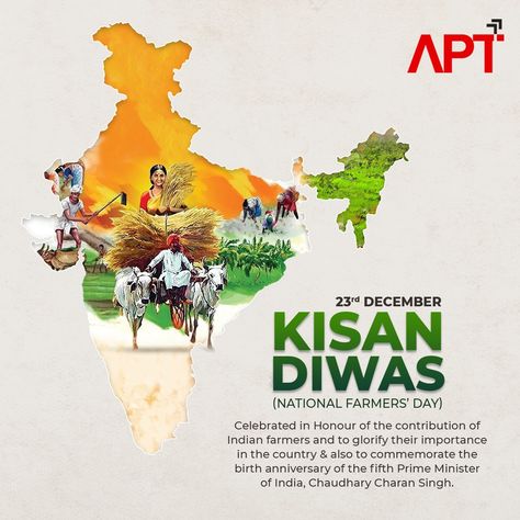 HAPPY KISAN DIWAS / NATIONAL FARMERS DAY🌾 Farmers are the backbone of our society. Every day, farmers put food on the tables for our Nation of billion people. We salutes their spirit, hard work, and dedication. 23-DECEMBER KISAN DIWAS #kisandiwas #kisan #farmers #indianagriculture #agriculture #farmer #farming #agronomy #krishi #india #kisanunion #agri #kheti #bhartiyakisan #kisanektazindabaad #punjab #rice #indianfarmer #desi #khetibadi #kisanandolan Farmer Poster Design, Kisan Diwas Poster, Kisan Diwas Creative Ads, Farmers Day Poster Design, Art Studio Layout, Happy Farmers Day, National Farmers Day, Farmers Day, Madina Sharif