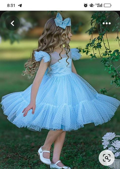 Anna Clara, Princess Look, Garden Party Dress, Easter Outfit, Flutter Sleeves, Polka Dot Dress, Tulle Dress, Dot Dress