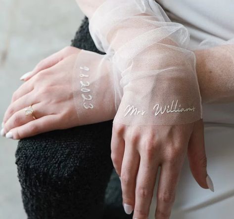 Emmaline Bride - Handmade Wedding Blog Love the look of wedding gloves that you can wear as long sleeves? You’ve come to the right place! We’re… Handmade Wedding Blog Tulle Gloves Wedding, Wedding Gloves Fingerless, Bride Sleeves, Bridal Gloves Long, Gloves Bride, Wedding Sleeves, Bride Gloves, Tulle Gloves, Exclusive Gowns